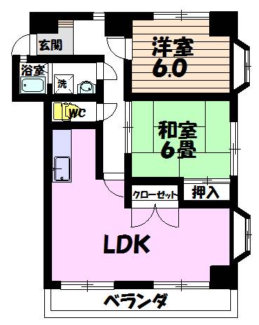 メゾン吉崎｜静岡県富士市本市場町(賃貸アパート2LDK・5階・60.00㎡)の写真 その2
