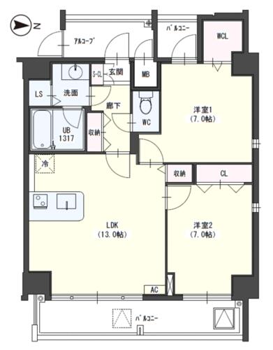 同じ建物の物件間取り写真 - ID:223032420180