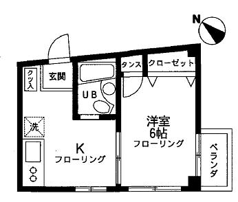 第３　フジハイツ 102｜神奈川県川崎市多摩区登戸新町(賃貸マンション1K・1階・22.00㎡)の写真 その1