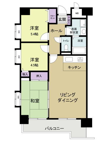 サンロードステーション郡山Ⅰ｜福島県郡山市本町１丁目(賃貸マンション3LDK・8階・59.78㎡)の写真 その1