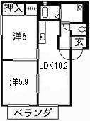 アヴァンセⅢ 202｜静岡県湖西市梅田(賃貸アパート2LDK・2階・49.80㎡)の写真 その2