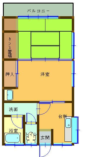 長崎県長崎市滑石６丁目(賃貸アパート2K・2階・40.00㎡)の写真 その2