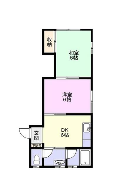 コーポアサノ 202｜千葉県佐倉市上座(賃貸アパート2DK・2階・37.26㎡)の写真 その2