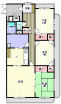 山口県山口市堂の前町（賃貸マンション3LDK・2階・90.26㎡） その2