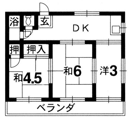 つくし文化住宅_間取り_0