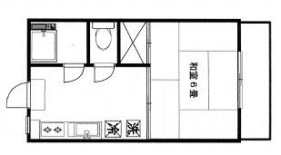 田中ハイツ 201｜埼玉県坂戸市泉町(賃貸アパート1DK・2階・21.33㎡)の写真 その1