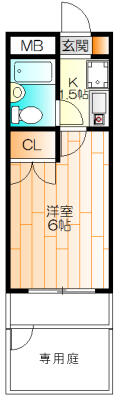 レクセル日吉 103｜神奈川県横浜市港北区日吉本町４丁目(賃貸マンション1K・1階・17.00㎡)の写真 その2