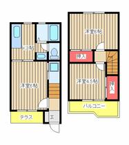 テラス・パステルＡ 2 ｜ 千葉県船橋市前貝塚町（賃貸テラスハウス3K・--・50.70㎡） その1