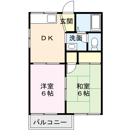 長野県松本市大字里山辺(賃貸アパート2DK・1階・38.70㎡)の写真 その1