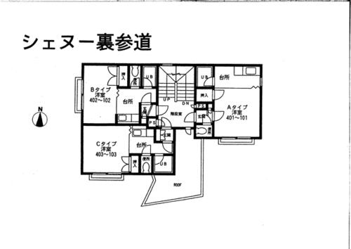 北海道札幌市中央区南二条西２２丁目（マンション）の賃貸物件102の間取り