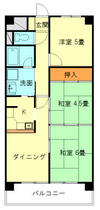 マンション木村 104 ｜ 愛知県豊田市小坂町１５丁目（賃貸マンション3DK・1階・55.62㎡） その1