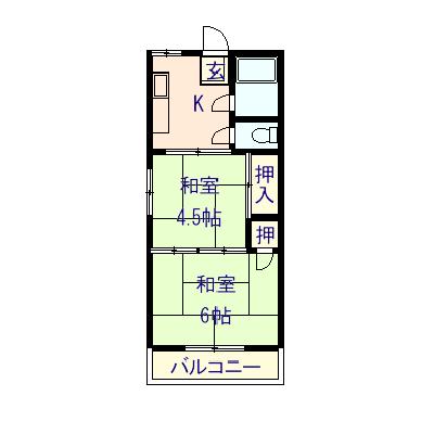 山河ハイツ_間取り_0