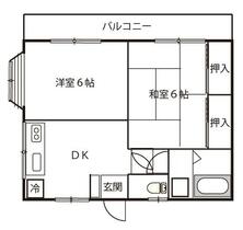 コーポロベリア 201 ｜ 埼玉県ふじみ野市新田１丁目（賃貸アパート2DK・2階・39.66㎡） その2