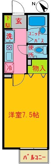 エクレール 207｜千葉県浦安市海楽１丁目(賃貸アパート1K・2階・22.52㎡)の写真 その2