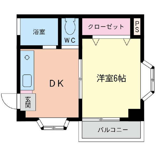 神奈川県横浜市瀬谷区三ツ境(賃貸マンション1DK・2階・25.70㎡)の写真 その1
