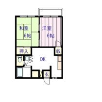 熊本県熊本市中央区横手５丁目（賃貸アパート2DK・2階・39.74㎡） その2