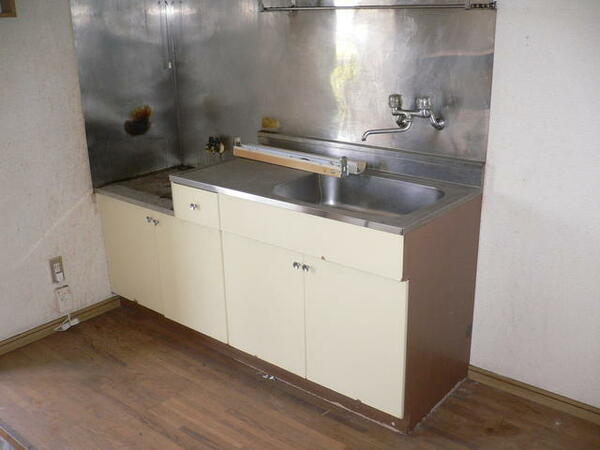 画像6:２口ガスコンロ設置可能な広々なキッチン