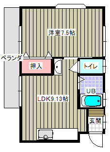 ＭＫＩ－００ 202｜栃木県矢板市木幡(賃貸アパート1LDK・2階・32.50㎡)の写真 その2