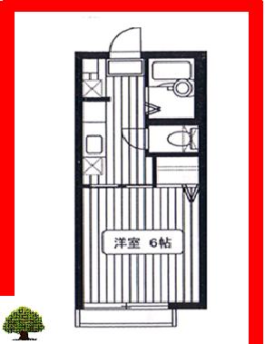 サンハウス 201｜神奈川県相模原市南区若松５丁目(賃貸アパート1K・2階・21.18㎡)の写真 その2