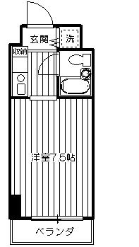 テディマンション 201｜神奈川県相模原市南区相模大野７丁目(賃貸マンション1K・2階・20.67㎡)の写真 その2