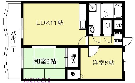 同じ建物の物件間取り写真 - ID:240027440108