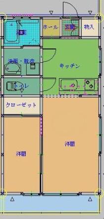 大洋駅前フジエダコーポ C｜茨城県鉾田市汲上(賃貸アパート1LDK・2階・37.26㎡)の写真 その2