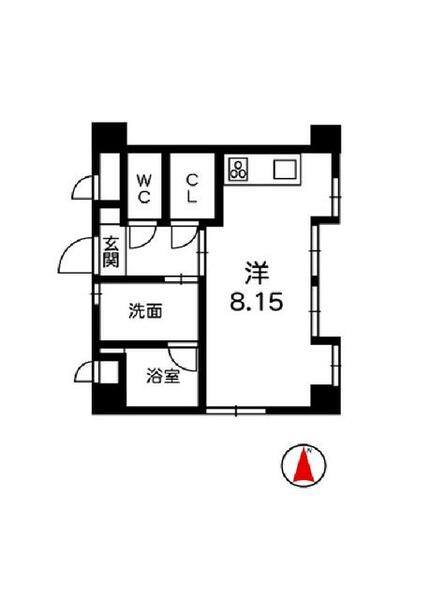 ヤマックスビル 40B｜長崎県長崎市平野町(賃貸マンション1R・3階・26.68㎡)の写真 その1