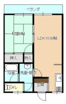 レスポワール  ｜ 岩手県北上市上江釣子１９地割（賃貸アパート1LDK・2階・38.88㎡） その1