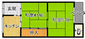 大阪市平野区喜連４丁目 2階建 築54年のイメージ