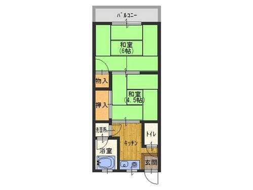 太陽マンション102の間取り