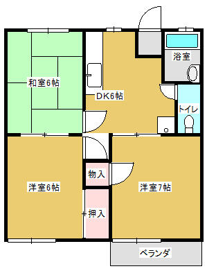 ハイツ中西 205｜千葉県市原市五井(賃貸アパート3DK・2階・50.00㎡)の写真 その1