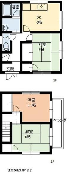 広島県福山市木之庄町１丁目(賃貸一戸建3DK・--・59.62㎡)の写真 その1