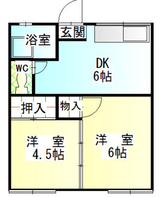 大迫アパート_間取り_0
