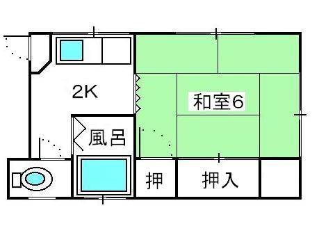 長崎県長崎市伊良林２丁目(賃貸アパート1K・1階・20.00㎡)の写真 その1