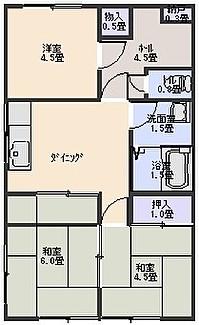 ハイドパークＭ 103｜千葉県茂原市中の島町(賃貸アパート3DK・1階・49.63㎡)の写真 その2