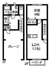 ｋｏｋｏｍｏときめき東 B-3｜新潟県新潟市西区ときめき東１丁目(賃貸アパート1LDK・1階・53.00㎡)の写真 その2
