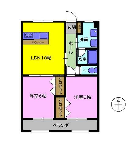 同じ建物の物件間取り写真 - ID:244003941532