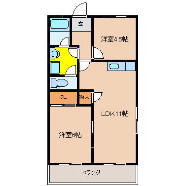 愛知県知多市新舞子東町２丁目(賃貸アパート2LDK・2階・48.60㎡)の写真 その1