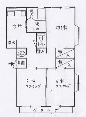 栃木県宇都宮市駒生町(賃貸アパート3DK・2階・53.00㎡)の写真 その1