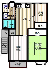岩手県大船渡市猪川町字中井沢(賃貸アパート3DK・2階・48.00㎡)の写真 その1