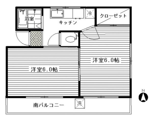 鈴木マンション 302｜東京都荒川区町屋４丁目(賃貸マンション2K・3階・29.44㎡)の写真 その2