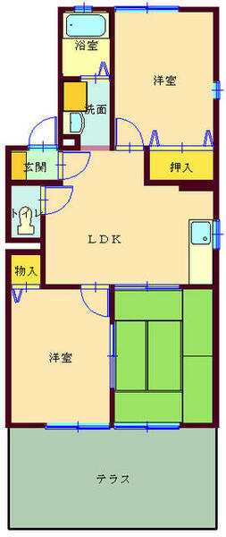 間取：無線インターネット利用無料のファミリータイプ