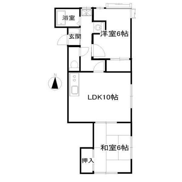 プロパティオバタ｜宮城県仙台市宮城野区福室３丁目(賃貸アパート2LDK・1階・51.23㎡)の写真 その2