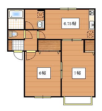 apartment 福島県郡山市富田東４丁目４６ リュミエール富田１－Ｅ