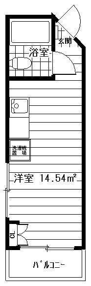 スタジオ　ハゴロモ 303｜東京都立川市羽衣町１丁目(賃貸マンション1R・3階・14.54㎡)の写真 その1