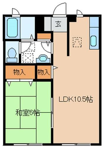 大橋コーポB棟_間取り_0