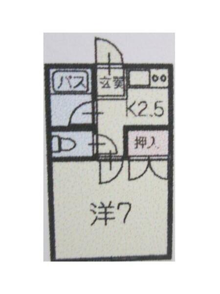 メゾンターボ 102｜青森県青森市大字幸畑字松元(賃貸アパート1K・1階・21.53㎡)の写真 その2