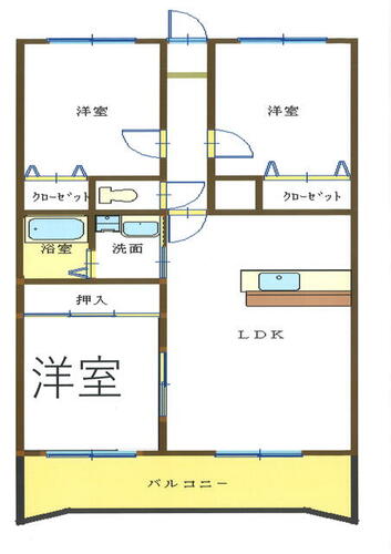 同じ建物の物件間取り写真 - ID:244003906026