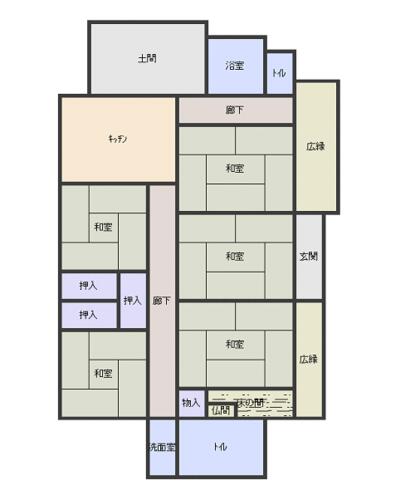 detached 大分県杵築市大字奈多