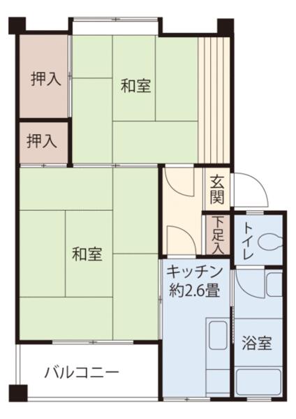 ＪＫＫ東京　高ヶ坂団地 A-2-241｜東京都町田市高ヶ坂３丁目(賃貸マンション2K・4階・32.85㎡)の写真 その12